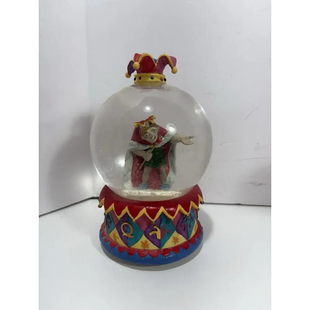 Vintage Disney Enesco Hunchback Notre Dame Quasimodo Jester Snow Globe‎ Musical